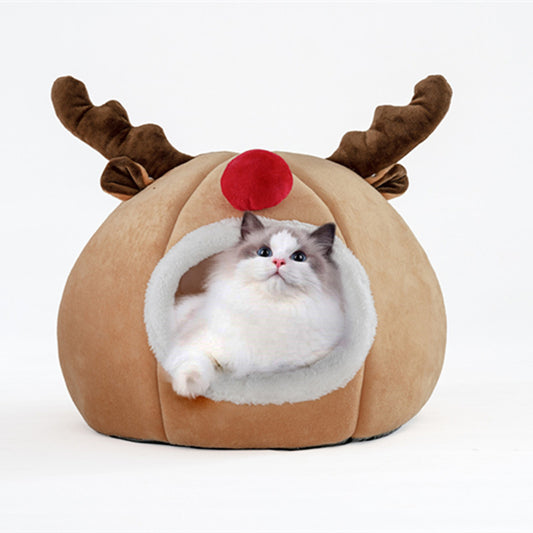 Pet Tent Christmas Reindeer Kennel