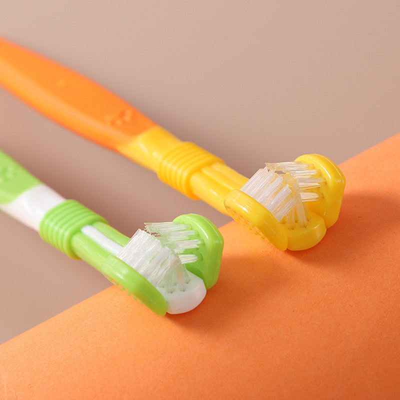 pet toothbrush oral care featuring colorful toothbrushes for pets, effective for cleaning teeth and gums.
